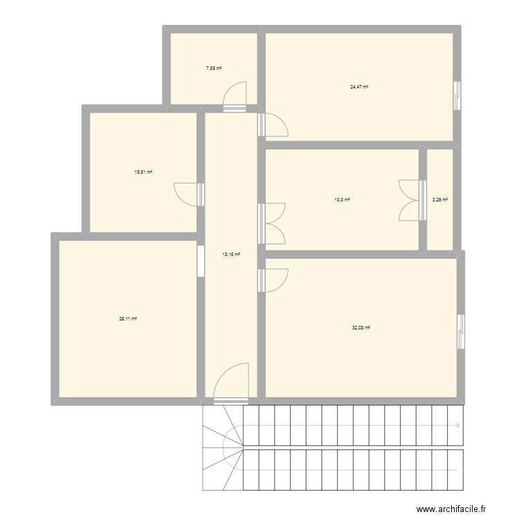 Dimouzika Gr. Plan de 8 pièces et 146 m2