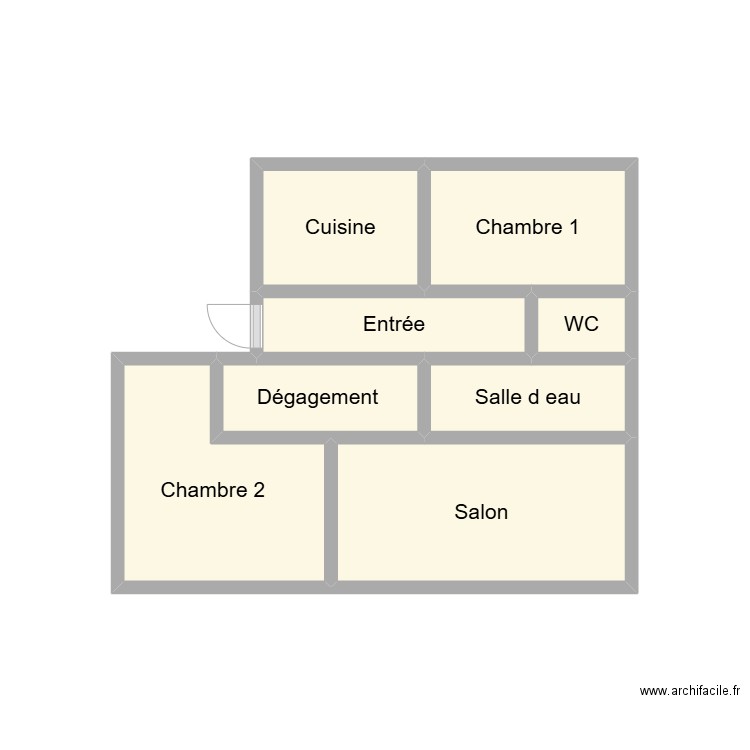 2411 LE BAIL. Plan de 8 pièces et 12 m2