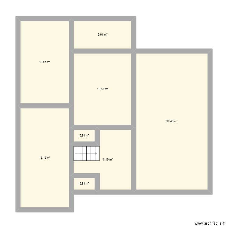 francheville. Plan de 8 pièces et 86 m2