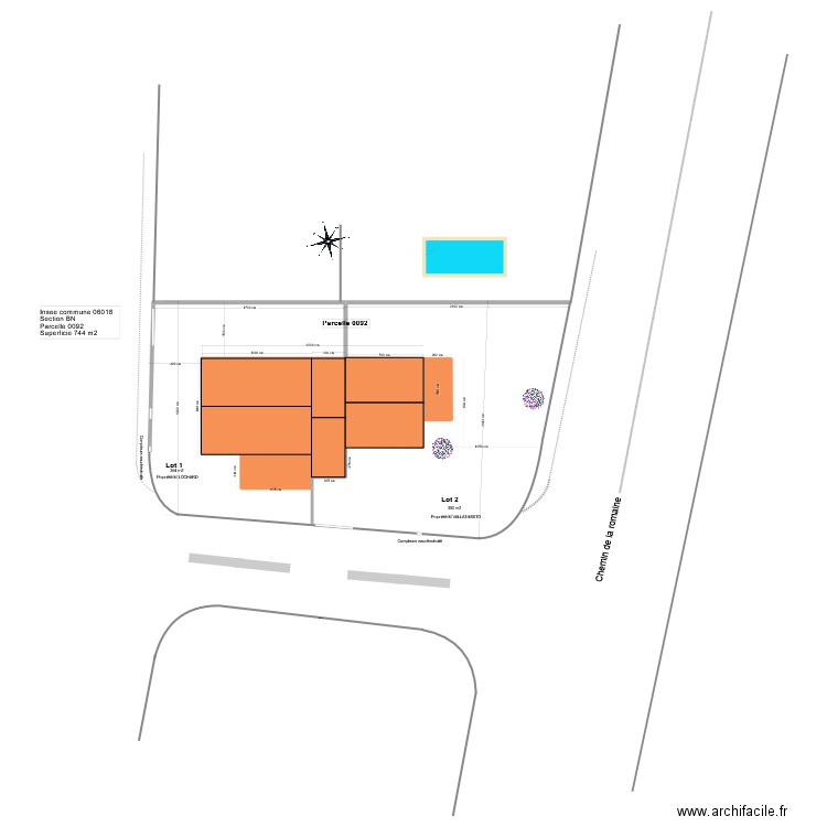 biot v3. Plan de 6 pièces et 201 m2