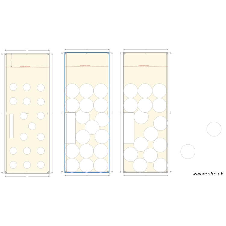 TARTOUF TEST. Plan de 3 pièces et 692 m2