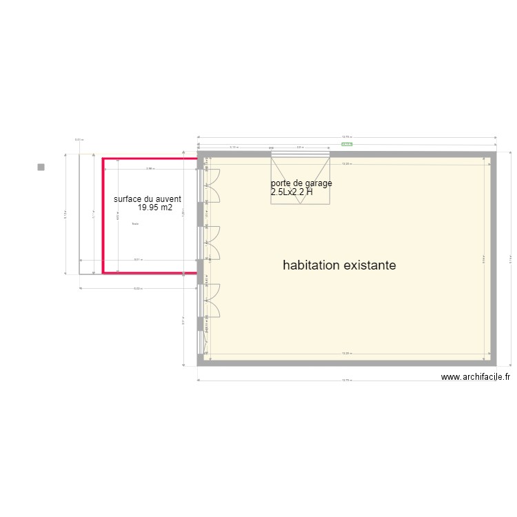 brunengo der. Plan de 1 pièce et 106 m2