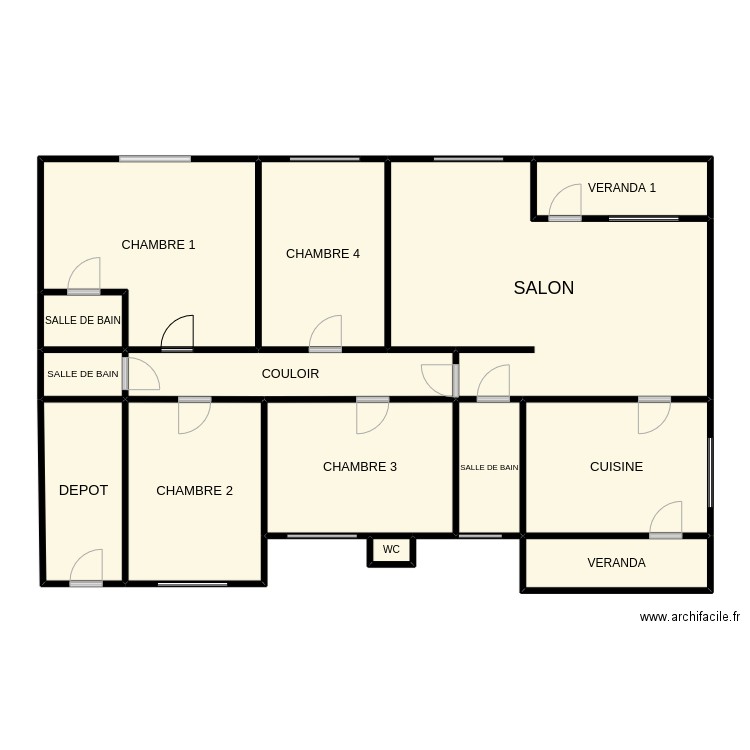 maison lido lydie plan modifié. Plan de 14 pièces et 159 m2