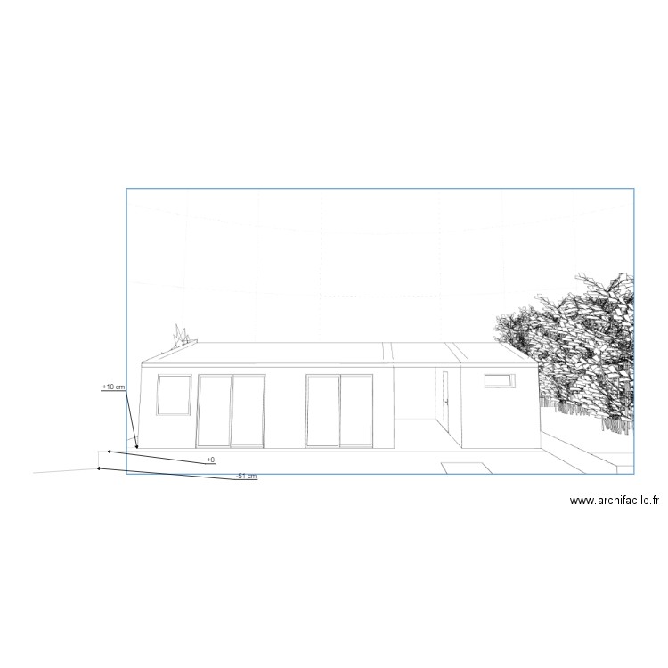 Plan de coupe Est. Plan de 0 pièce et 0 m2