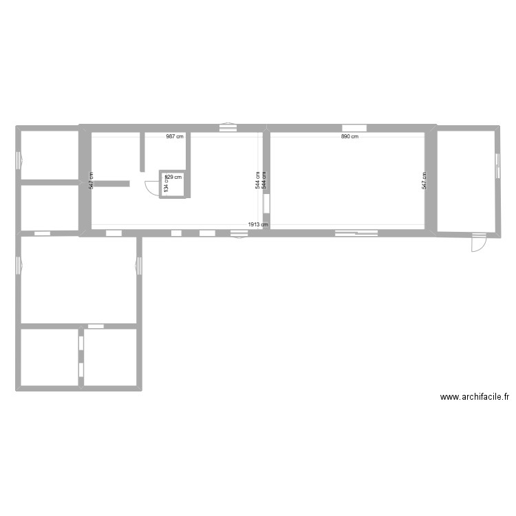 maison mirons. Plan de 2 pièces et 104 m2