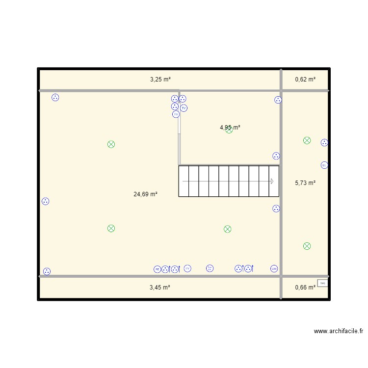 devis 1. Plan de 7 pièces et 43 m2