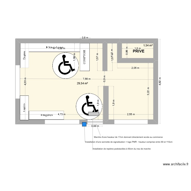 Arc-en-ciel - APRESTravaux. Plan de 2 pièces et 31 m2