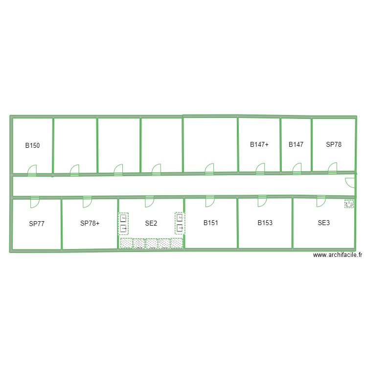 CONSTATATION TECHNIQUE. Plan de 10 pièces et 215 m2