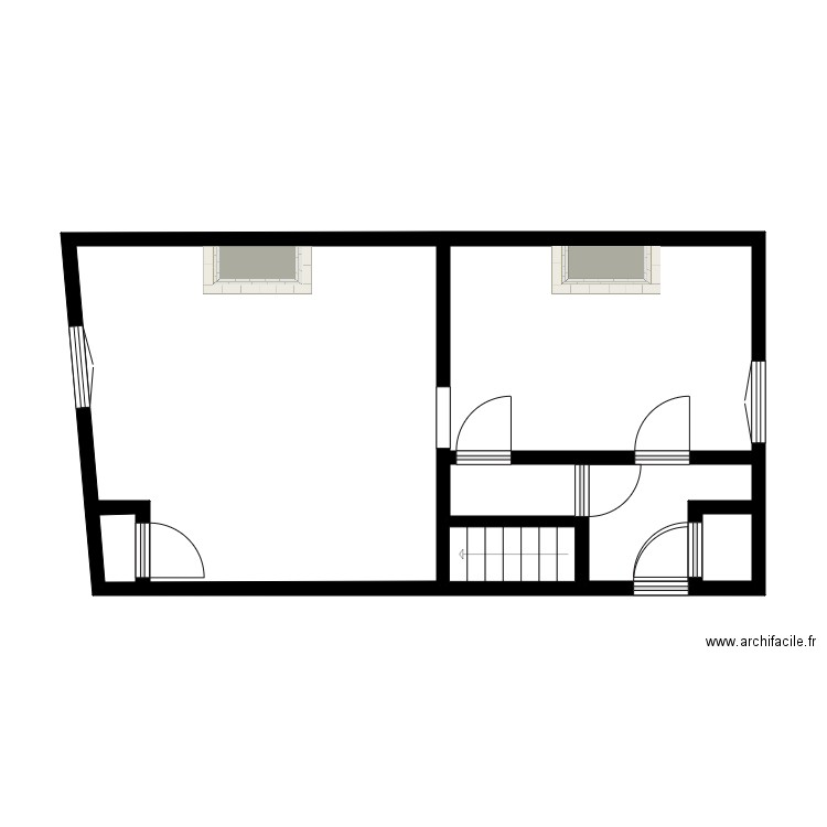 Collin appt gauche. Plan de 16 pièces et 245 m2