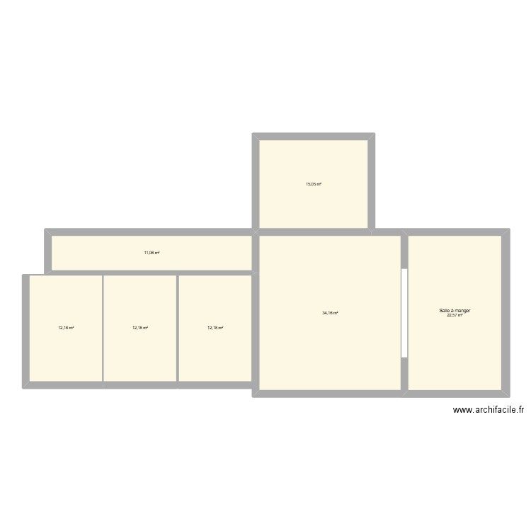 plan maison0. Plan de 7 pièces et 119 m2