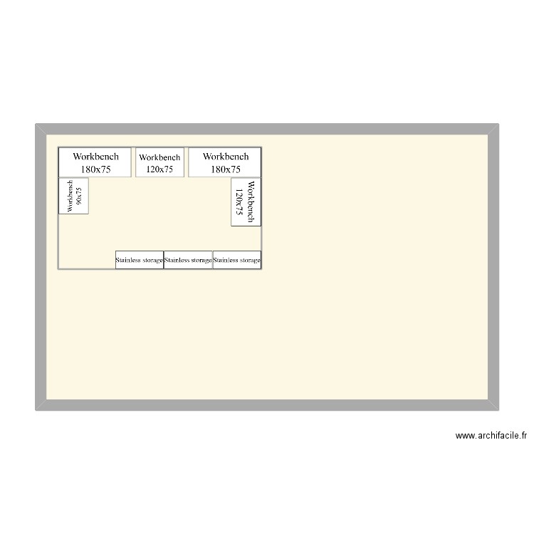 TEC CR. Plan de 2 pièces et 86 m2