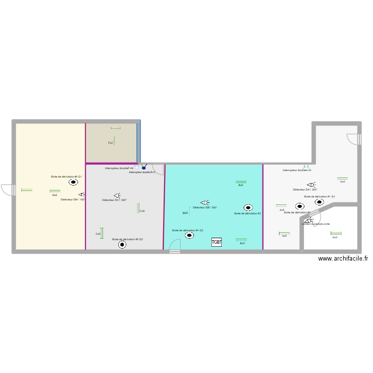 plan atelier. Plan de 6 pièces et 191 m2