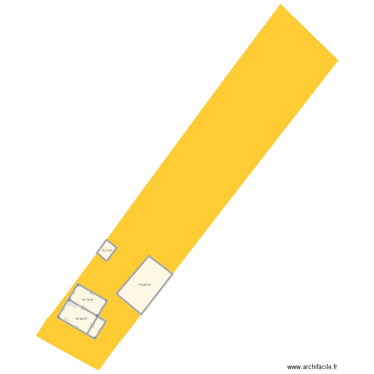 PLAN DE MASSE. Plan de 4 pièces et 227 m2