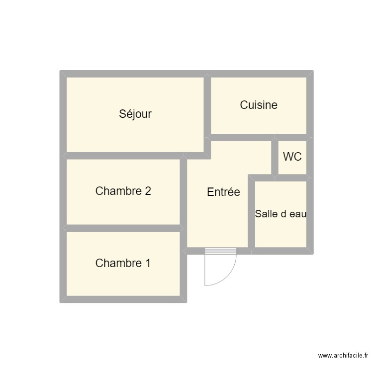 2410 GARCON. Plan de 7 pièces et 11 m2