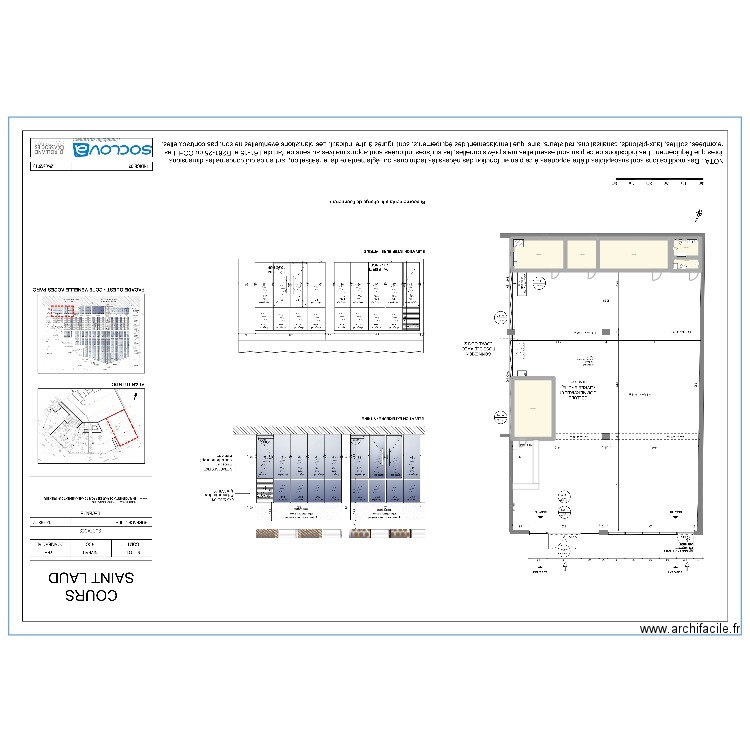 Plan gare. Plan de 6 pièces et 99 m2