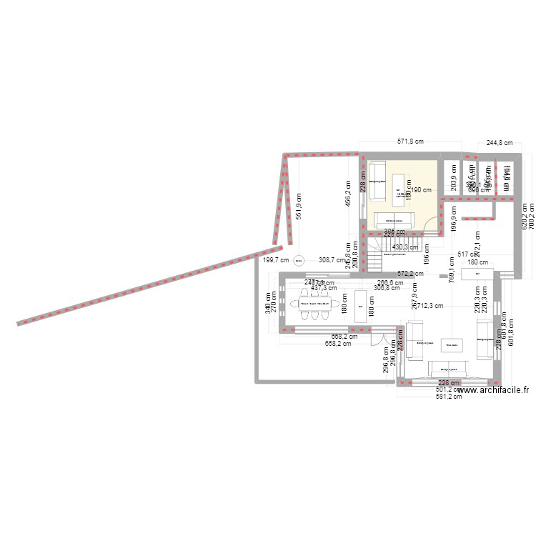 shtepia 3. Plan de 1 pièce et 16 m2