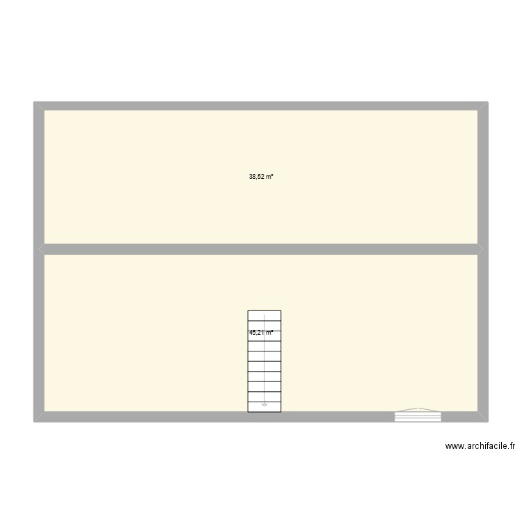 plan maison interieur clem. Plan de 2 pièces et 84 m2