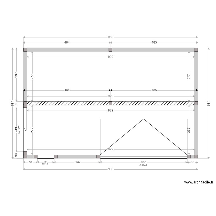 TAINMONT FONDATIONS ELEVATION. Plan de 2 pièces et 51 m2