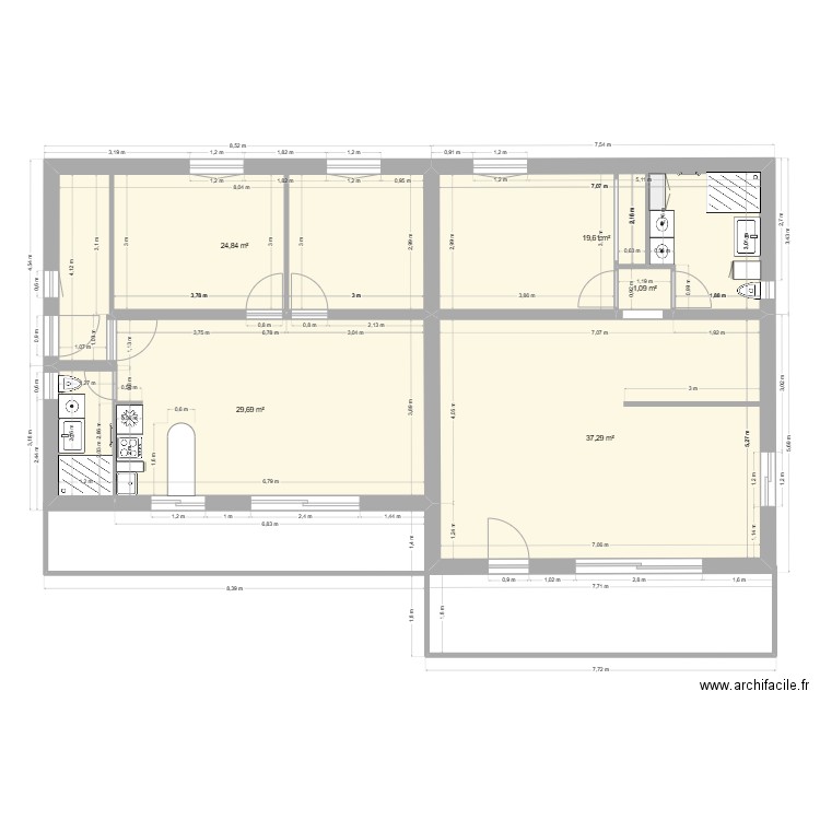 Villa saint paul de vence1. Plan de 5 pièces et 113 m2