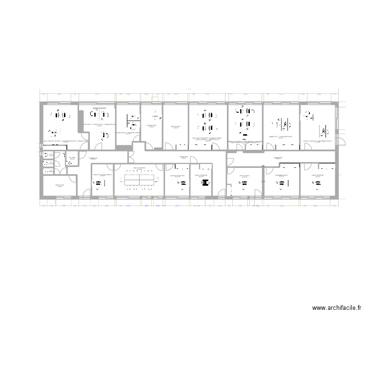 Albi Pélissier bât F EDL. Plan de 31 pièces et 392 m2