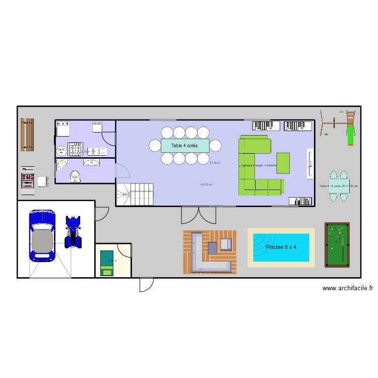 TOVY. Plan de 4 pièces et 249 m2