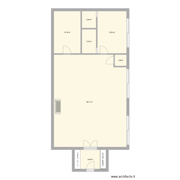 idee 1. Plan de 7 pièces et 109 m2