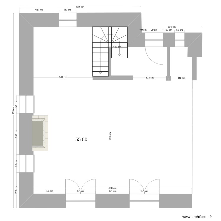 plan extention Ouest 14/11. Plan de 0 pièce et 0 m2