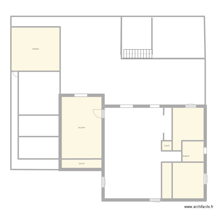 Idée 2. Plan de 5 pièces et 69 m2