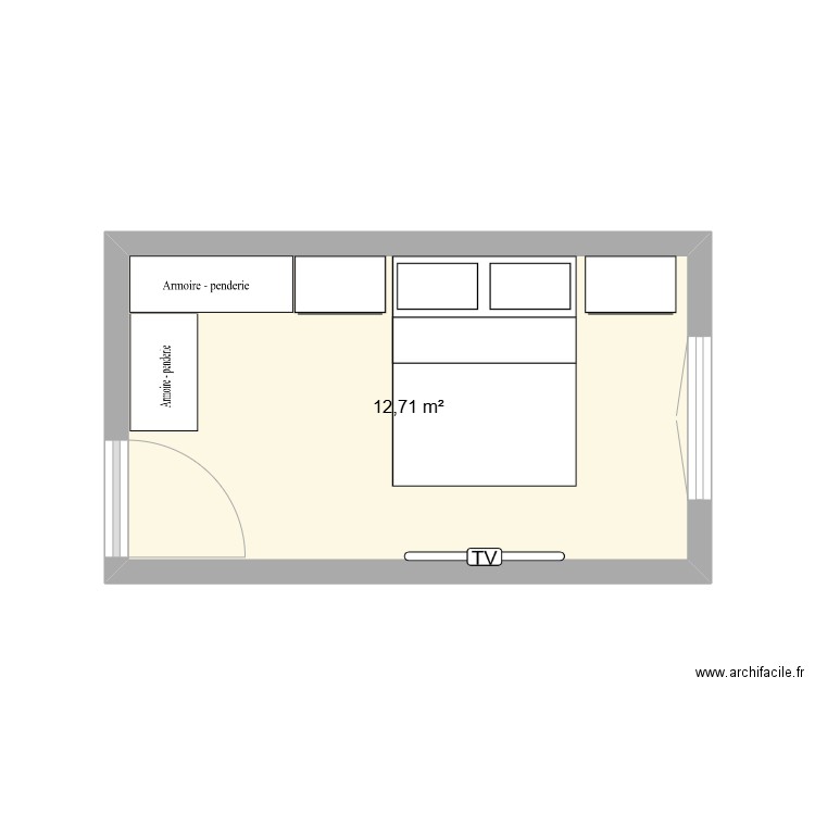 zadatak1. Plan de 1 pièce et 13 m2