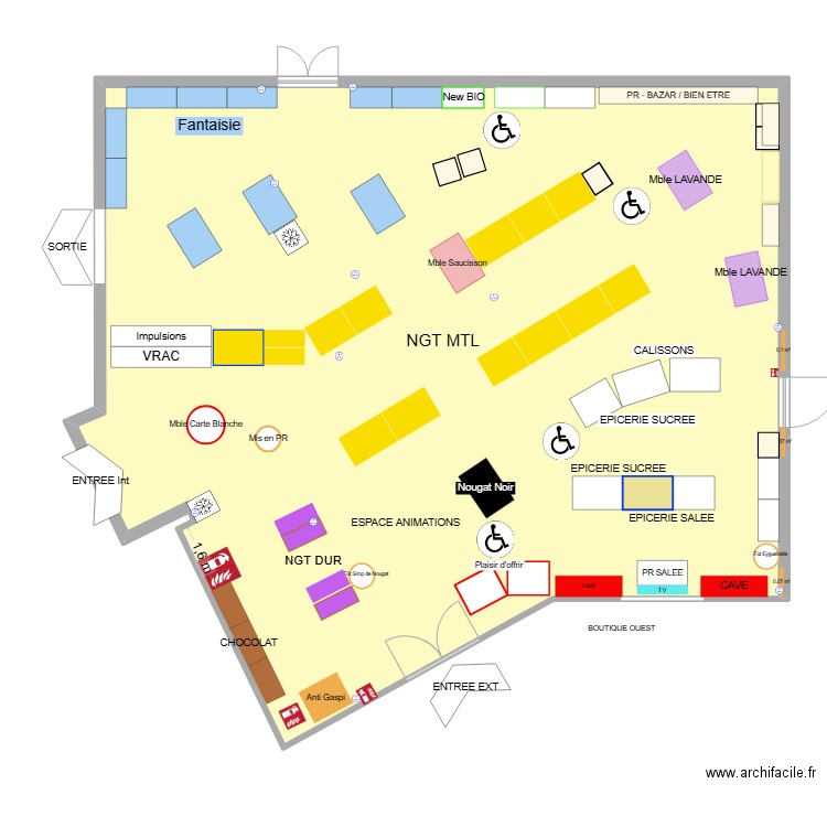 PLAN OUEST - 2025. Plan de 1 pièce et 207 m2