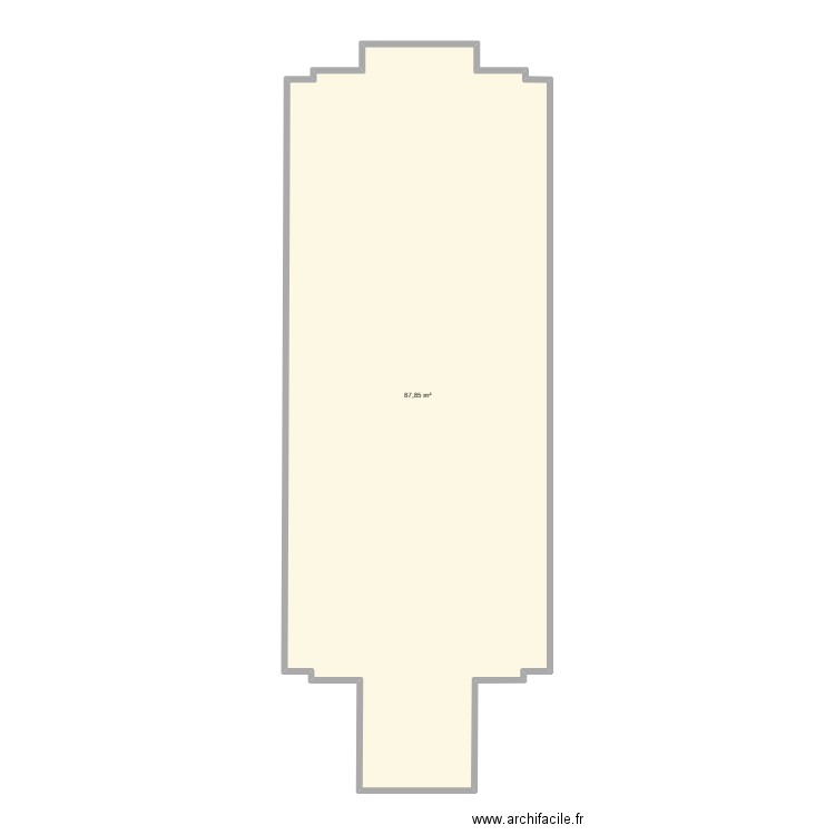 Caravane Plan 2 D. 1.0. Plan de 1 pièce et 88 m2