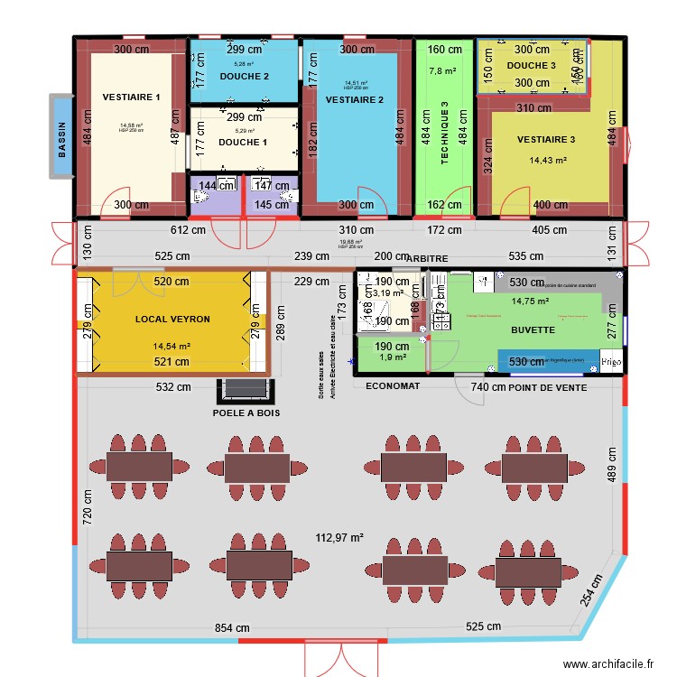 L'Isle 2025. Plan de 16 pièces et 238 m2