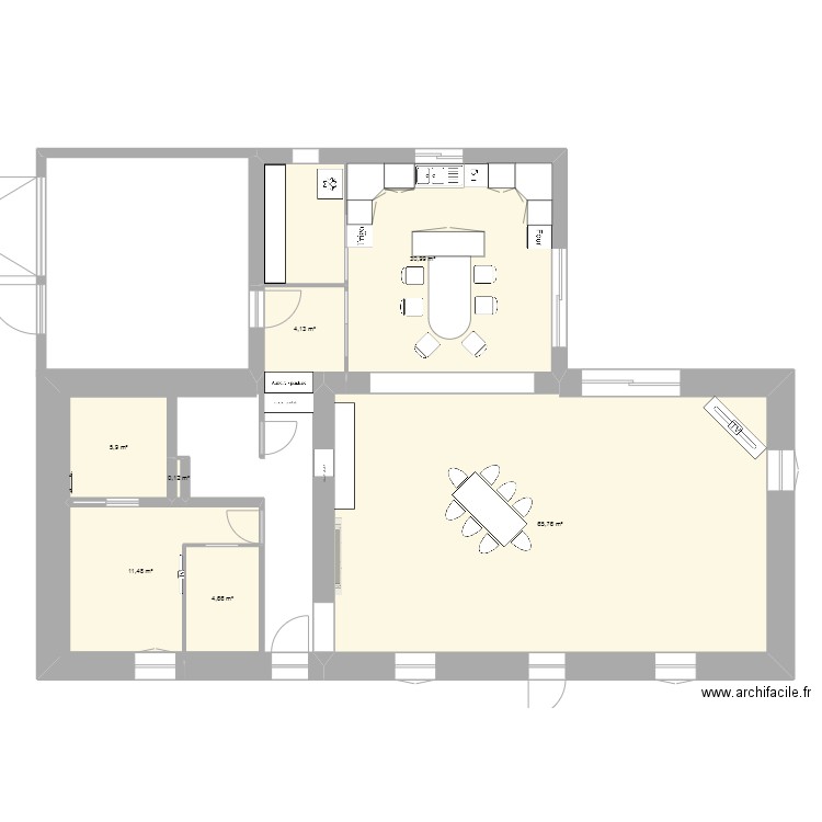 devise 2. Plan de 7 pièces et 123 m2