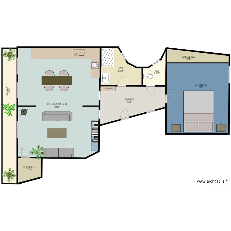 52 DOUAI V2. Plan de 8 pièces et 2536 m2