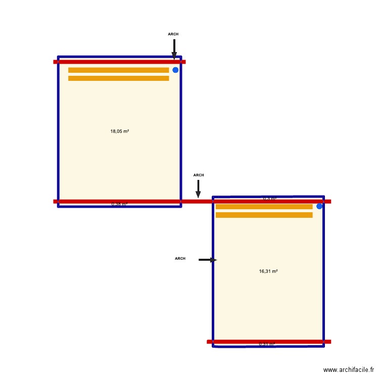 Shane conreavy B. Plan de 6 pièces et 36 m2