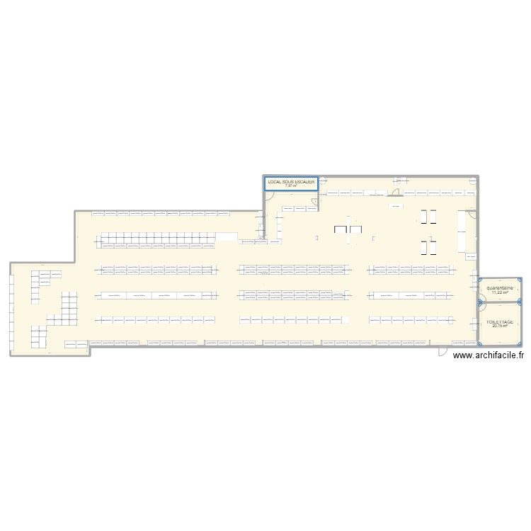 new animalerie V.3.0 zoom animalerie 2. Plan de 4 pièces et 783 m2