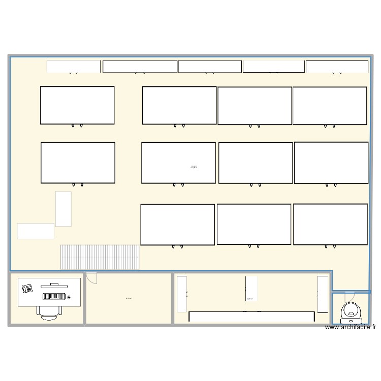 ims. Plan de 4 pièces et 1170 m2