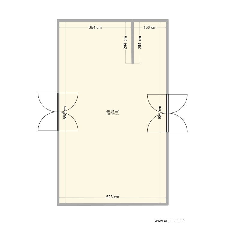 laser-scape-game 2. Plan de 1 pièce et 46 m2