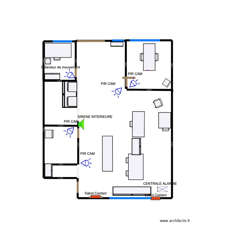 PLAN INTRUSION - POLI LUXE. Plan de 0 pièce et 0 m2