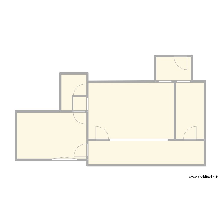 M.Renard (v2). Plan de 6 pièces et 57 m2