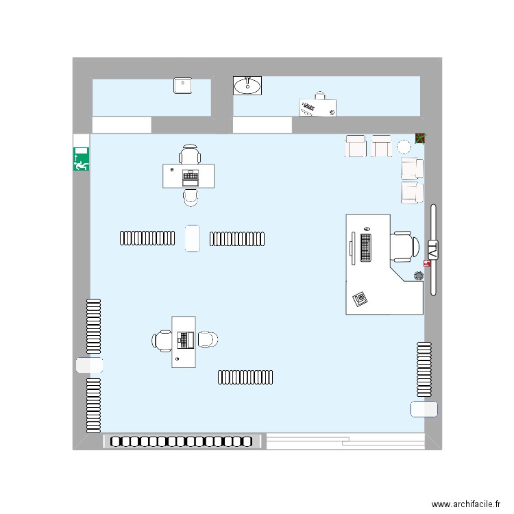 AGC VISION. Plan de 3 pièces et 30 m2