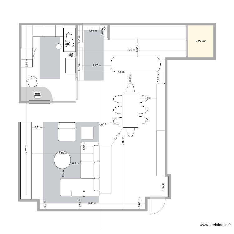 PLAN MARINE PDE LAYOUT OPTION 5 sans built in entrance. Plan de 1 pièce et 2 m2