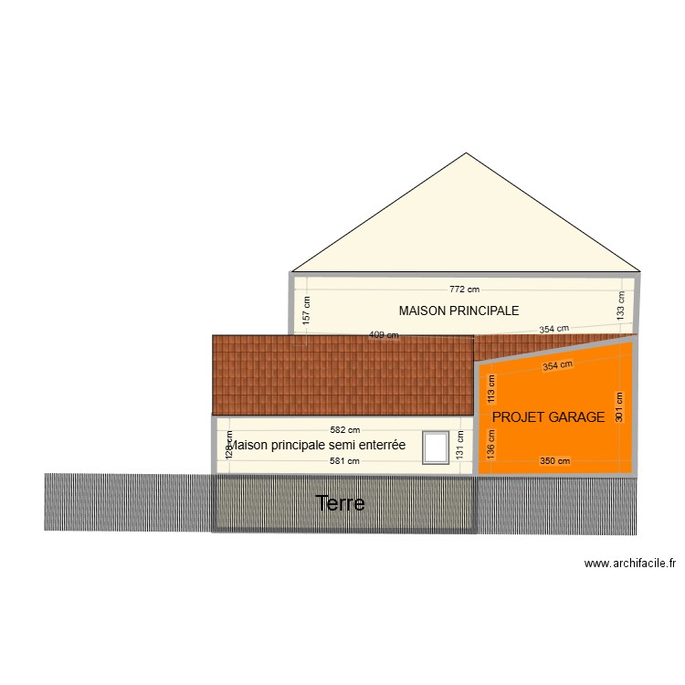 PLAN DE MASSEGARAGE 1. Plan de 4 pièces et 36 m2