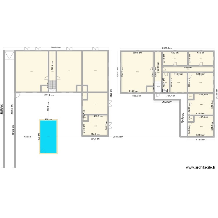 Magasin Bao 2. Plan de 22 pièces et 555 m2