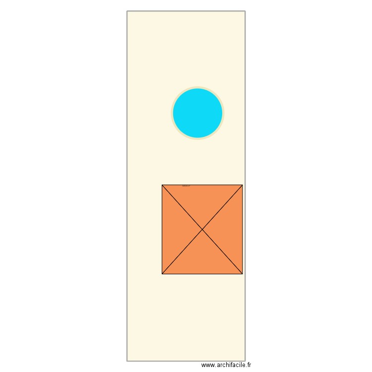 Piscine. Plan de 1 pièce et 345 m2