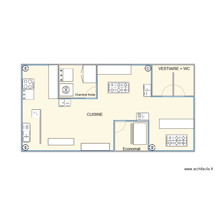 CUISINE. Plan de 4 pièces et 31 m2