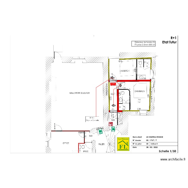 securite 1er etage . Plan de 0 pièce et 0 m2