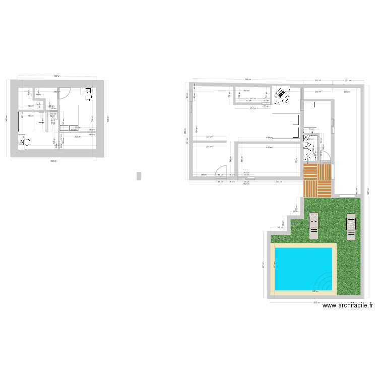 étage/ chambre des filles. Plan de 0 pièce et 0 m2