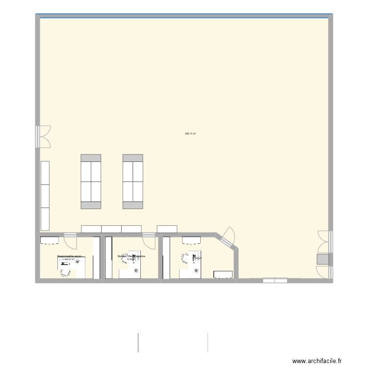 Agence Cedeo. Plan de 4 pièces et 300 m2