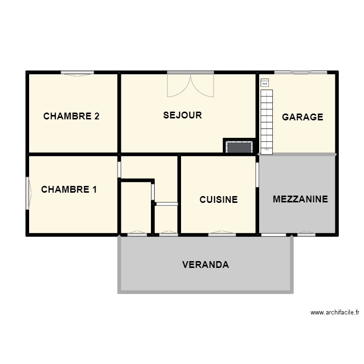 salaud. Plan de 10 pièces et 76 m2